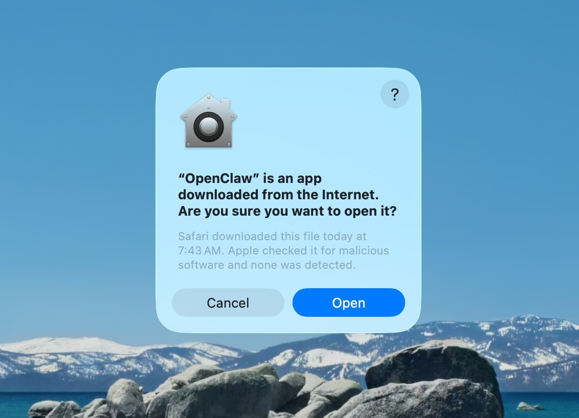OpenClaw macOS 安全警告